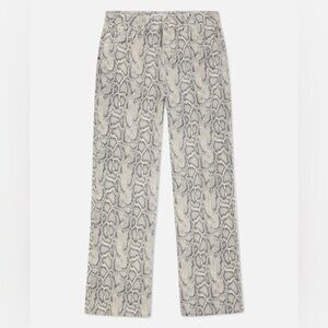 Primark Snake Print Straight Leg Jeans.